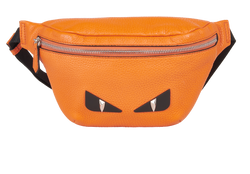 Bug Eyes Belt Bag, Leather, Orange, 7VB011, 3*